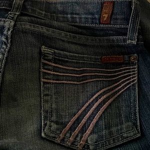 7 For All Mankind  Flare Dojo/ BEBE Jeans 26- LOT OF 2